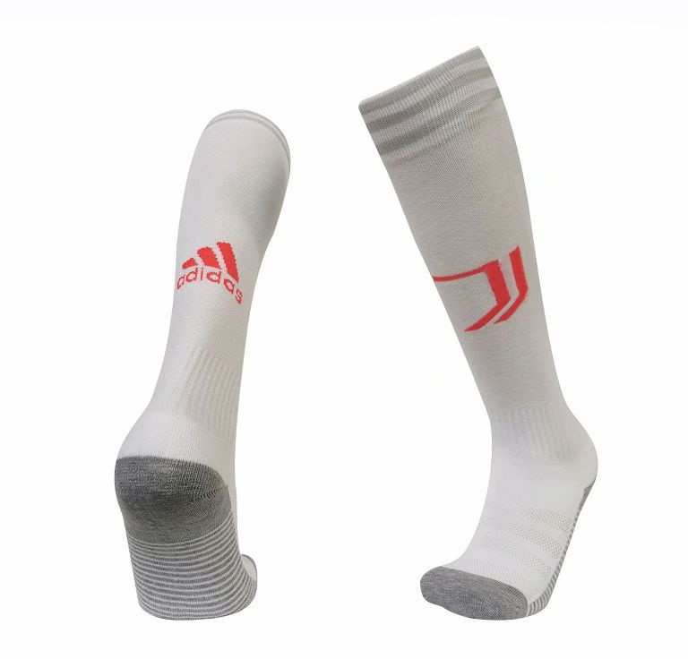 Chaussette Football Juventus Exterieur 2019-20 Blanc Gris